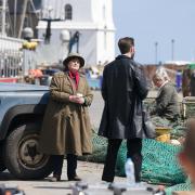 Brenda Blethyn, donned in Vera’s trademark coat and hat, was spotted on the Fish Quay in North Tyneside on Friday (June 2) as filming for series 13 of the North East-based show continued