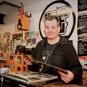 Tributes have been paid to Tom Butchart, 50, owner of Sound it Out Records in Stockton, after he suddenly passed away at his shop on Friday (June 9) despite the best efforts of ambulance workers and shop staff Credit: CLARE BUTCHART