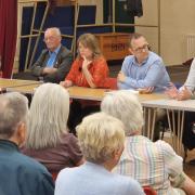 Concerned residents met with Ms Foy at Jubilee Hall in West Rainton this afternoon (June 23) to lay out their opposition to plans for a potential new footballing site as part of the Russell Foster Youth League Credit: MICHAEL ROBINSON