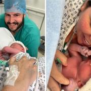 The TV star revealed in an instagram post that she given birth to her first child today (June 29) with long-term boyfriend Scott Dobinson at Durham Hospital Credit: INSTAGRAM
