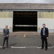Tees Valley Mayor Ben Houchen with Willis Lease Finance VP Teesside Operations Kevin O’Hare