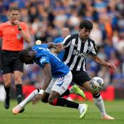 Sandro Tonali made his first Newcastle United appearance against Rangers