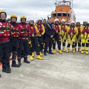 Representatives from TWFRS, Police Marine Unit, RNLI and NEAS HART.