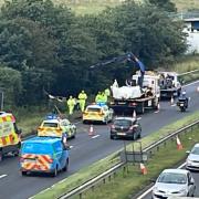 LIVE: Crash involving caravan and car on major North East route - updates