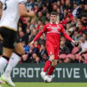 Darragh Lenihan tries to pick out a pass during Middlesbrough's defeat to Millwall