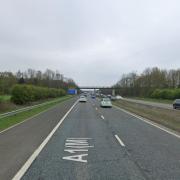 The A1(M) motorway.