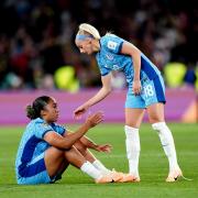 England's Lauren James (left) and Chloe Kelly at the end of the FIFA Women's World Cup final match