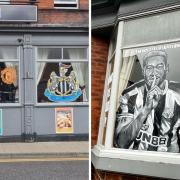 On Saturday (August 19), The High Crown at Chester Le Street commissioned a local artist to design a Newcastle United mural, featuring Brazilian player Joelinton, with the words 'Toon, Toon, Black & White Army' accompanying it.