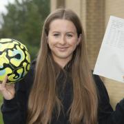 Young England Lioness scores top grades after tackling her GCSEs