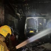 Officers at Tyne and Wear Fire and Rescue Service (TWFRS) have praised the work of those who responded to the fire at a garage unit in Hendon, Sunderland on Bank Holiday Monday (August 28) Credit: TWFRS