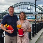 Husband and wife Godo and Charlotte Takacs, who both work at the Pitcher and Piano on Newcastle’s Quayside, played the role of lifesavers in the rescue last month