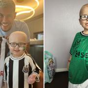 NUFC-mad Arthur Salters-Hoult, 4,  has a rare type of cancer never seen before in the world. His dad Ricky is running the Great North Run this weekend.