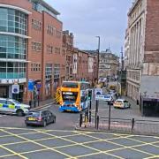Emergency services were called to Newgate Road in the city centre at around 5.55am, following reports of smoke coming from a building on the stretch of road