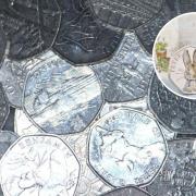 SELL: Beatrix Potter 50p's are being sold in Worcester.