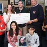 Pictured during the cheque presentation at Hartlepool RNLI lifeboat station are back row(left to right) Ann Wray of the Hartlepool RNLI Enterprise Branch, Nicola Parmar, Robert Moore, Hartlepool RNLI chairman Malcolm Cook and Hartlepool RNLI  Credit: