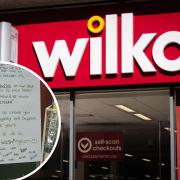 Employees at Wilko in Washington Galleries have bid goodbye to residents and shoppers ahead of their closure on Tuesday (October 3) Credit: PA, LESLEY PEARSON