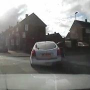 A screenshot from PC Jackson's dash cam footage