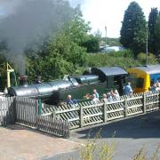 FORTY-FIED: A steam engine pulling a diesel multiple unit rests at Leyburn station.