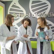 Medical students at the University of Sunderland’s School of Medicine.