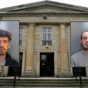 Aaron Maddison, left, and Jack Bruce, jailed in separate hearings at Durham Crown Court over violent incidents in the Trimdons