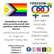Poster Promoting Freedom Zone