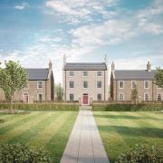 An artist impression of how the 145 homes will look