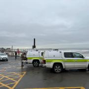 Emergency services were called to Saltburn Beach on Monday (November 20) morning