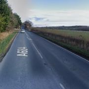 The incident happened near the traffic lights on the A684