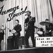 Ian Wright's picture of the Beatles performing at the Globe on November 22, 1963, which the Echo used for its end-of-year teenage magazine