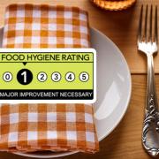The Food Hygiene Agency rates all eateries out of five to show if improvements need to be made.
