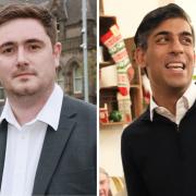 Middlesbrough mayor Cllr Chris Cooke (left) and Prime Minister Rishi Sunak (right)