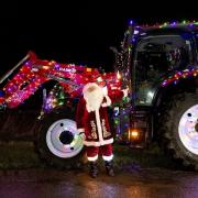 Farmer Christmas 2023 tractor run.