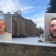 Lee Willis, inset left, and Andrew Kitson, both jailed in December among recent cases at Durham Crown Court