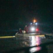 Rescue teams are working through darkness in the River Tees as part of an urgent missing person search.