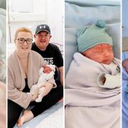 Meet the adorable babies born in Durham and Darlington on New Year's Day. (L-R) Ava-Maria Duff;Theodore Richards with mum Danielle and dad Leigh; Freddie Lander; and Daisy Wright with mum Megan.