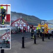 Cleveland Fire Brigade were called to Saltburn at about 10.30am, following reports of smoke coming from the building at the bottom of the tramway