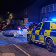 Crash in Norton after police car chase