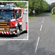 Emergency services were called to an incident in Folkton, near Scarborough, at about 1.55pm, following reports of an incident involving cleaning chemicals