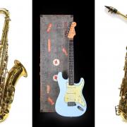 Two outstanding sxophones and a rare guitar are among items being sold at a specialist auction