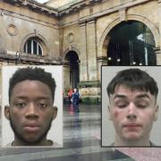 Stephen Manjelo, left, and Cameron Gatherar, took part in joint unprovoked attack on young people leaving nightclub near Newcastle Central Station