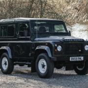 A 2008 Land Rover Defender 90 from the Sandringham Estate has sold at auction