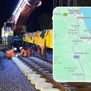 Network Rail engineers will be carrying out major upgrades to the East Coast Main Line between York and Newcastle in March
