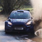 Joe Cunningham and Josh Beer were in contention when they suffered a mechanical failure in their Ford Fiesta R5