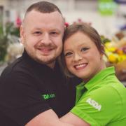 Shaun and Sophie in the Peterlee Asda store