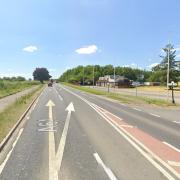 The stretch of the A64 where Shirley Hunt and two of her children died