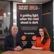 Alistair Smith with Headlight Project's Katie Devereaux