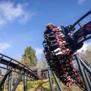 Fans experience one of the first rides of the day at the opening of Nemesis Reborn at Alton Towers Resort, as the 18-month project to transform the rollercoaster is completed