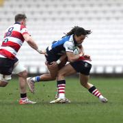 Nathan Greenwood in action for Darlington Mowden Park against Rosslyn Park