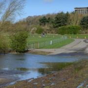 Boggy conditions at Herrington Country Park