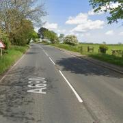 A man has been taken to hospital after a car flipped over on the A690 between Brancepeth and Willington Credit: GOOGLE